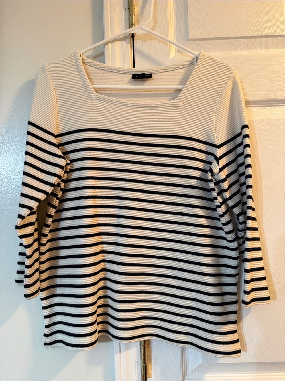 J. Jill Women's White and Black Shirt